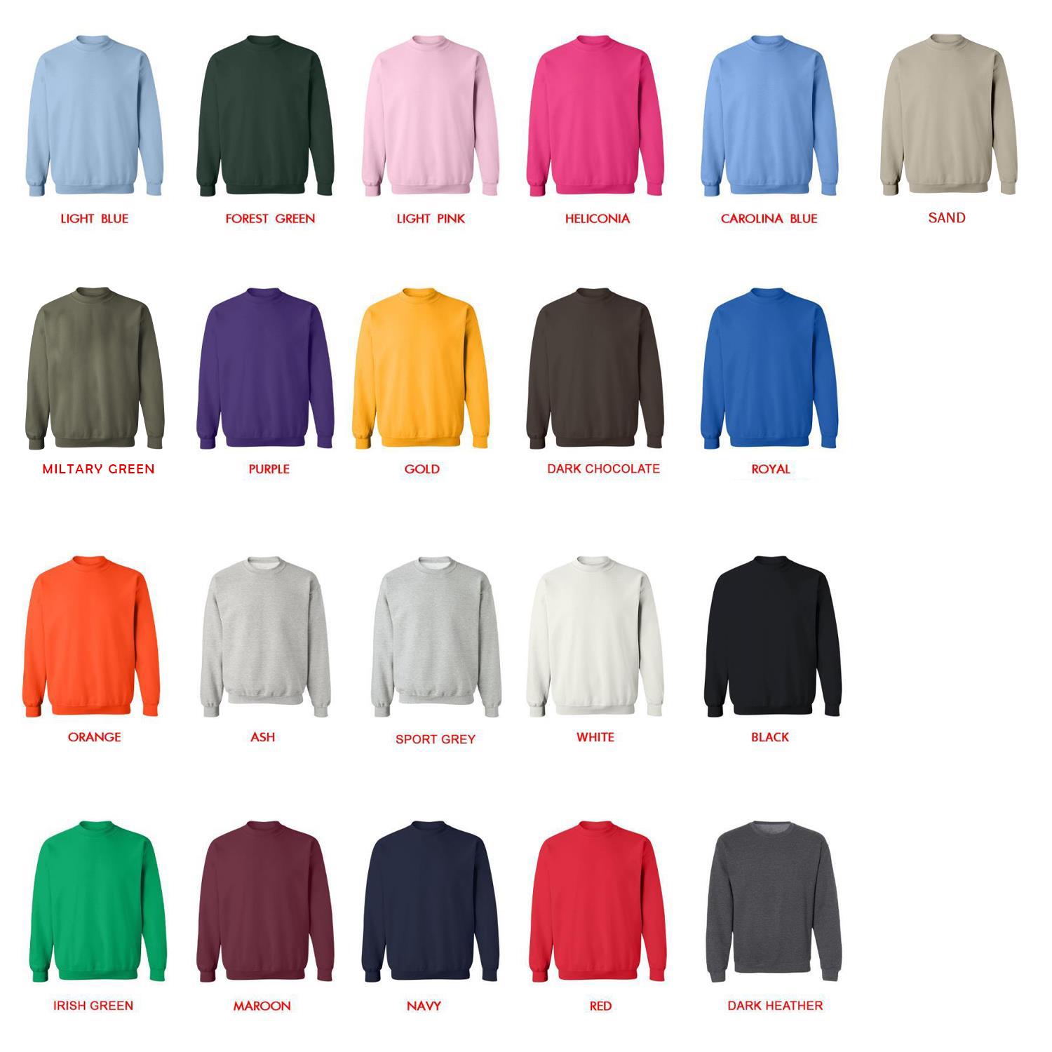 sweatshirt color chart - One Punch Man UK Shop