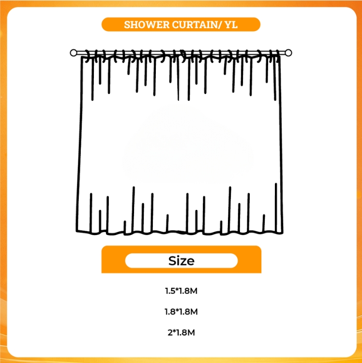 3D shower curtain - Zelda UK Shop