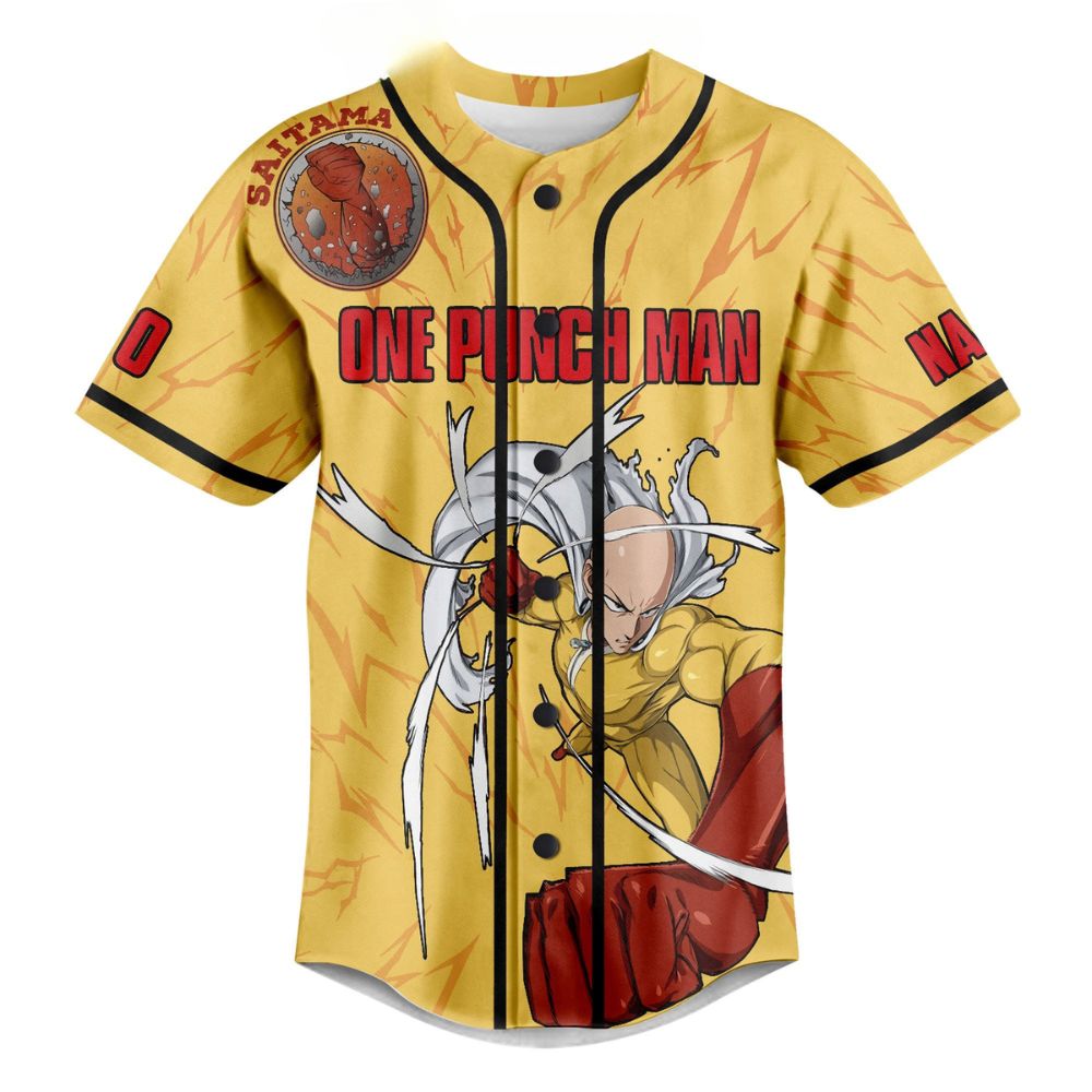 Hot One Punch Man Baseball Jersey