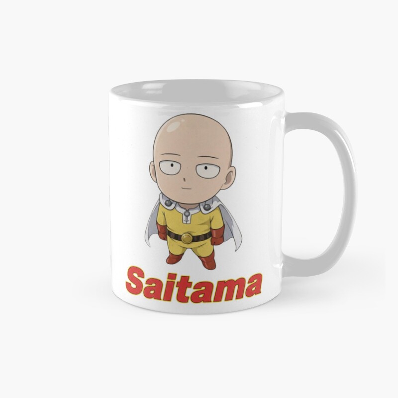 One Punch Hero Saitama Chibi Anime Illustration Mug