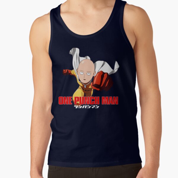 Cool Anime Fist Man Fighter Bald Tank Top - Image 5