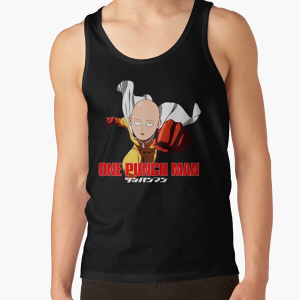 Cool Anime Fist Man Fighter Bald Tank Top
