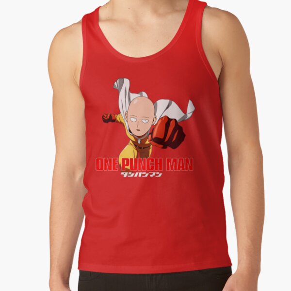 Cool Anime Fist Man Fighter Bald Tank Top - Image 4