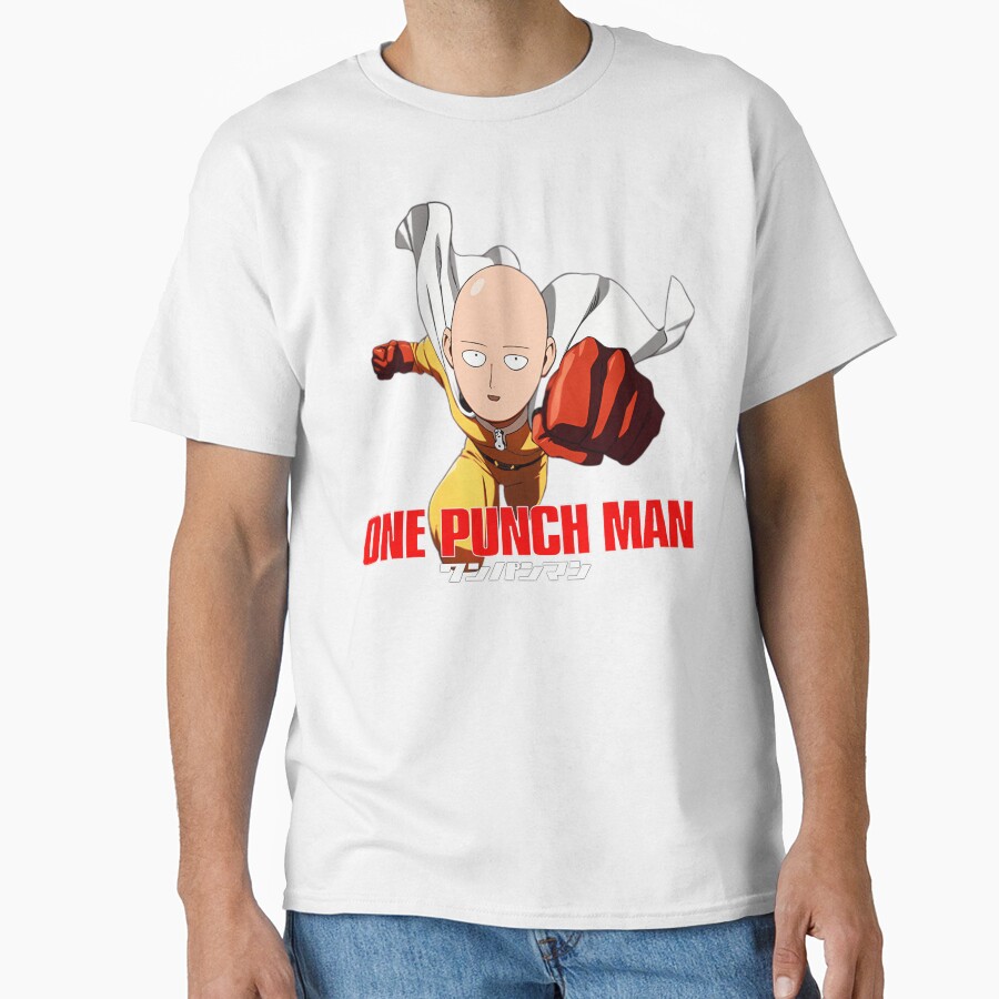 Cool Anime Fist Man Fighter Bald T-shirt - Image 2