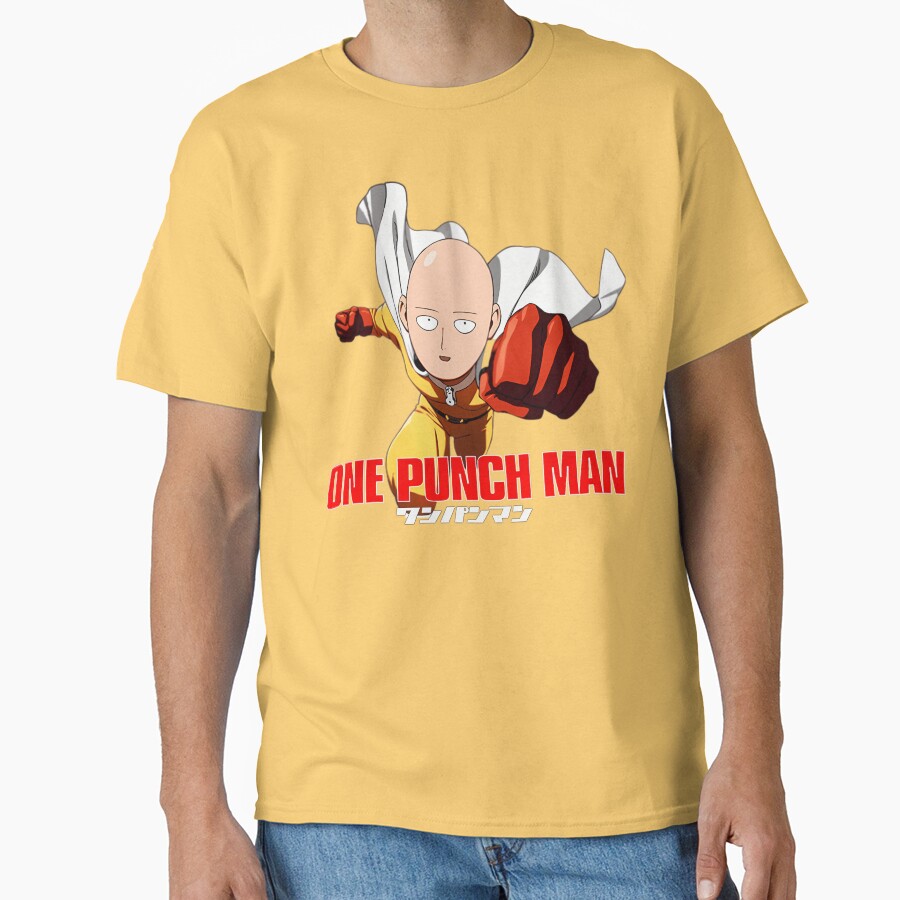 Cool Anime Fist Man Fighter Bald T-shirt - Image 6