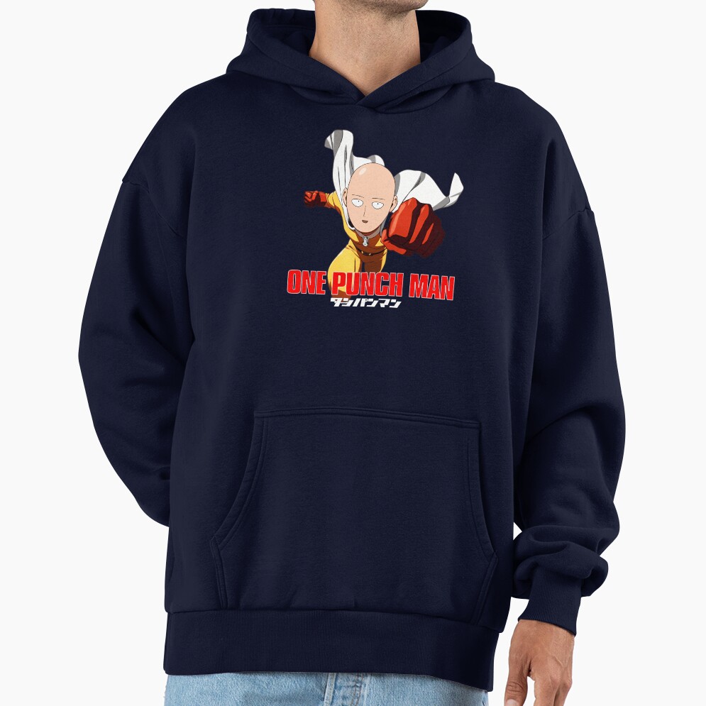 Cool Anime Fist Man Fighter Bald Hoodie - Image 5