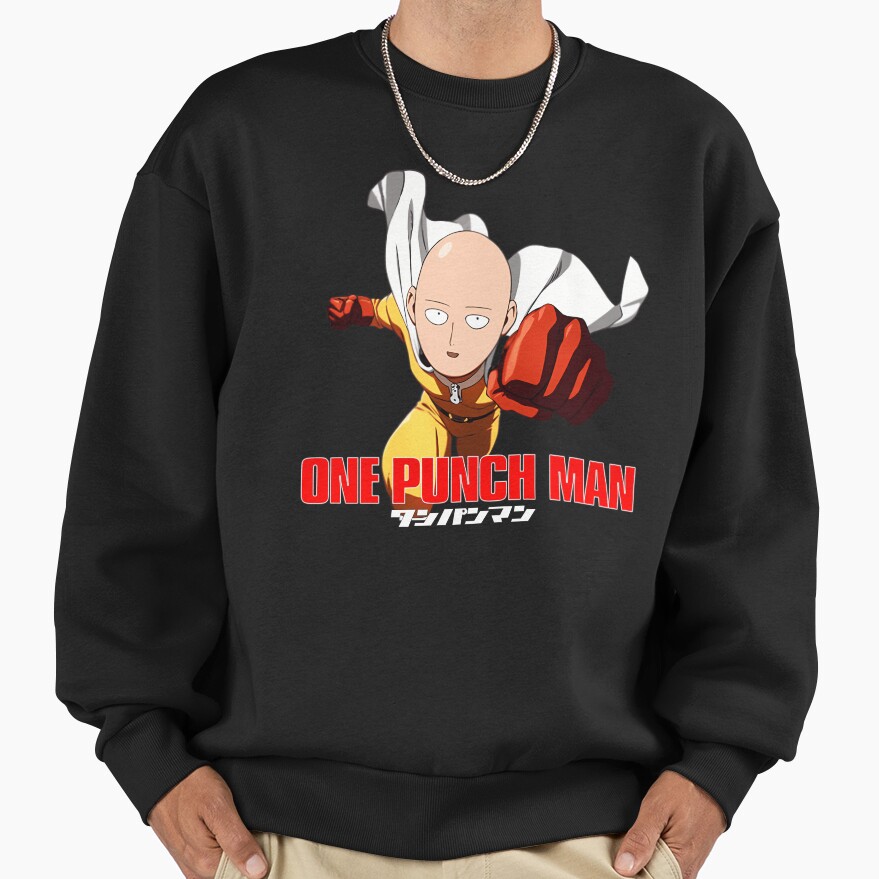 Cool Anime Fist Man Fighter Bald Sweatshirt