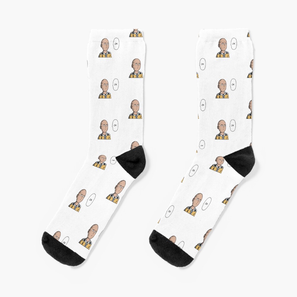 The Ultimate Minimalist Hero Ok Meme Socks