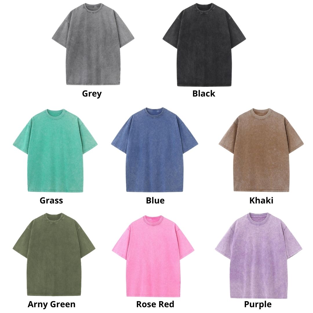 Mineral Wash T Shirt Color - One Punch Man UK Shop